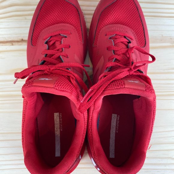 New Balance 574 Red Running Athletic Sneakers 11.5 - Picture 6 of 8